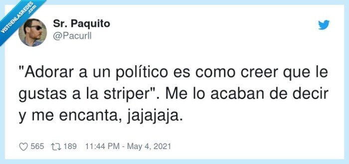 pol&iacute;tico,striper,adorar,gustar