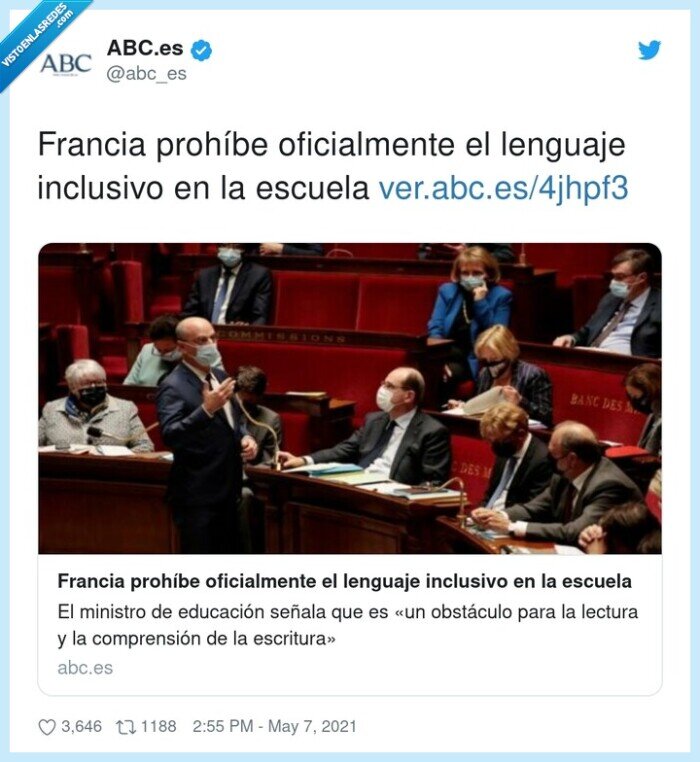 oficialmente,lenguaje inclusivo,prohíbe,francia,escuela