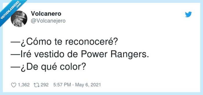 reconocer,vestido,power rangers,color