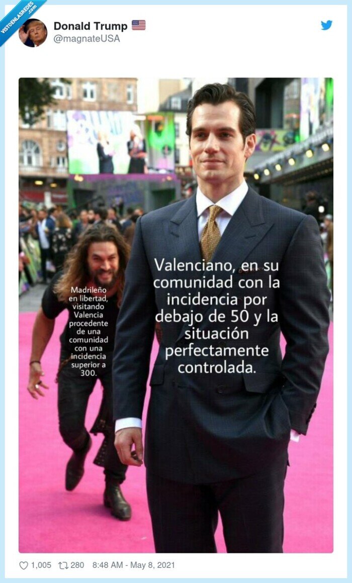 madrid,valencia,superman,susto,por detras,coronavirus,contagios