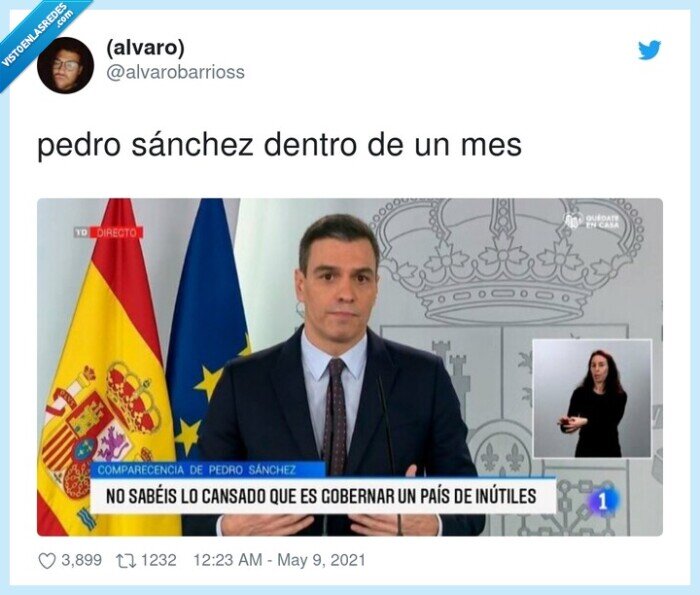 pedro sánchez,país de inútiles,toque de queda