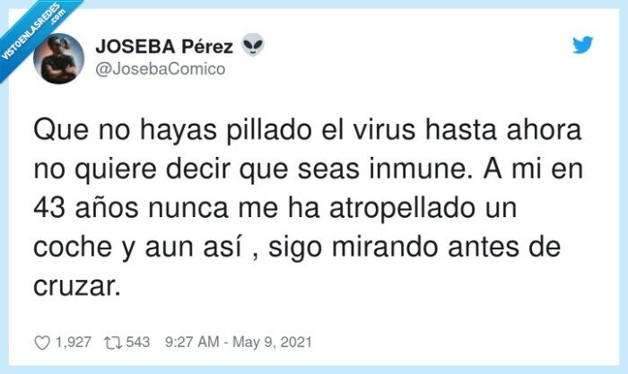 atropellar,pillar,mirando,cruzar,virus,inmune