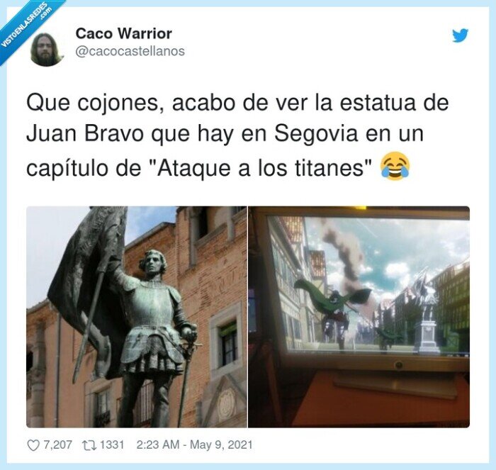 capítulo,estatua,segovia,titanes,ataque