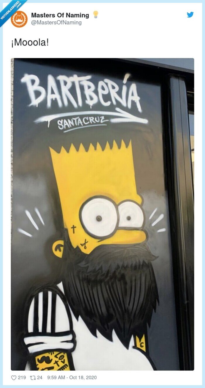 barbería,bart simpson,barba