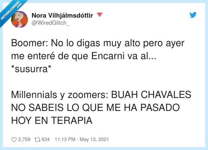 millennials,susurrar,chavales,terapia,zoomers