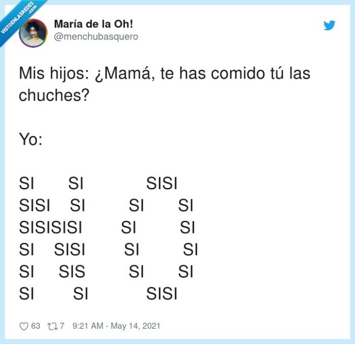 sisisisi,chuches,mamá,comer,hijos,nono
