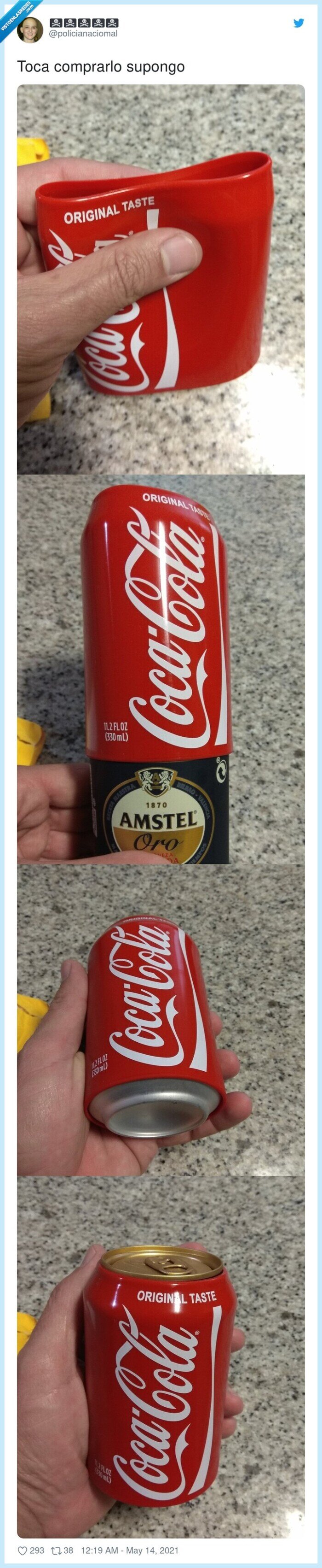 cocacola,esconder,debajo