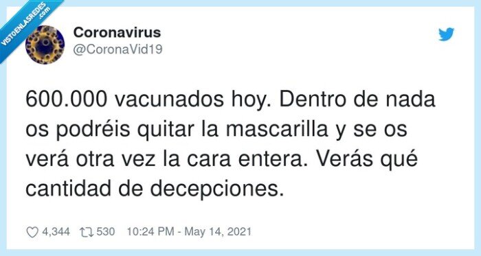 decepciones,mascarilla,vacunados