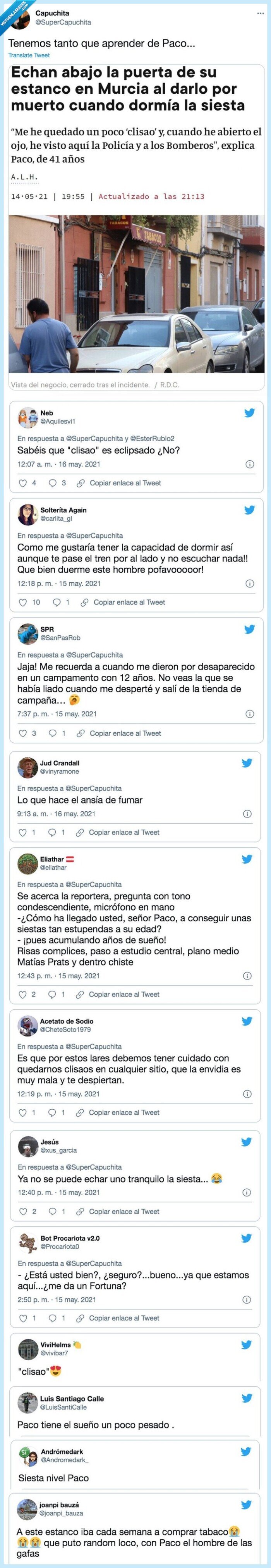 estanco,siesta,clisao