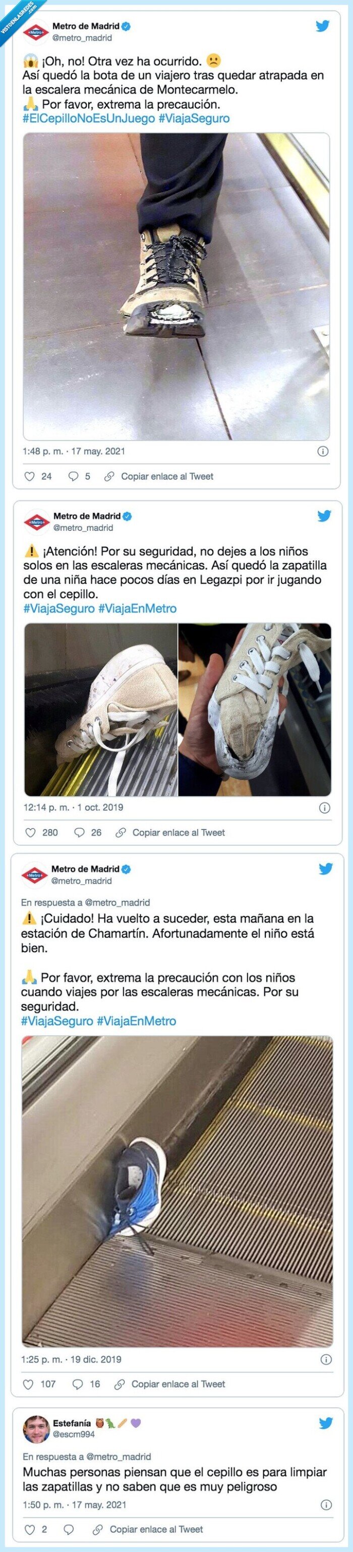 precaución,mecánica,atrapada,escaleras mecánicas