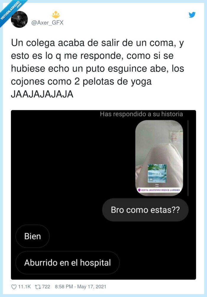jaajajajaja,responder,esguince,en coma,hospital