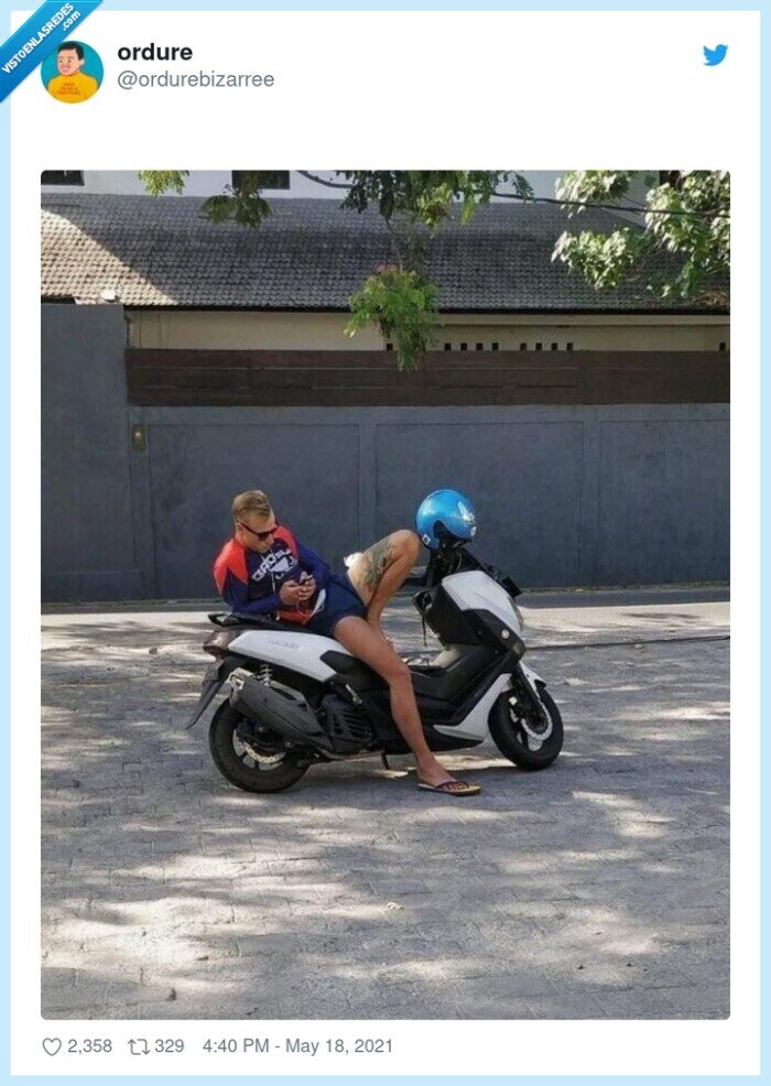 motorista,foto,chica,ilusión óptica