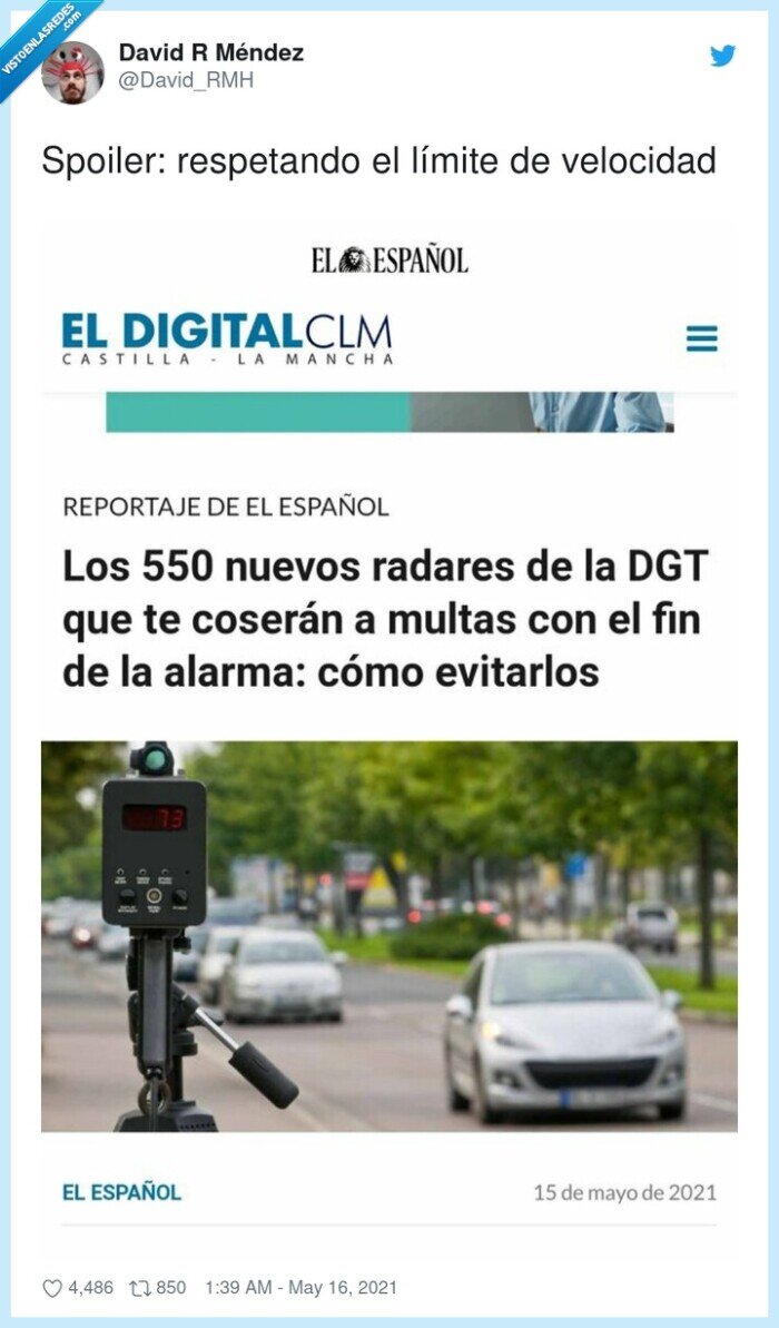 respetar,velocidad,spoiler,límite,radar