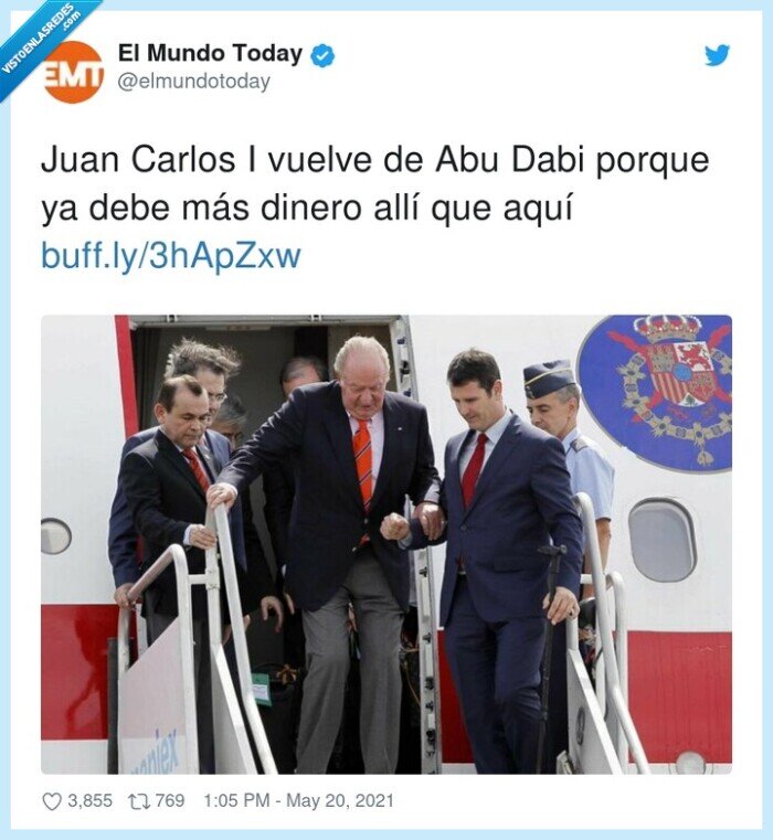 carlos,rey,volver,deudas