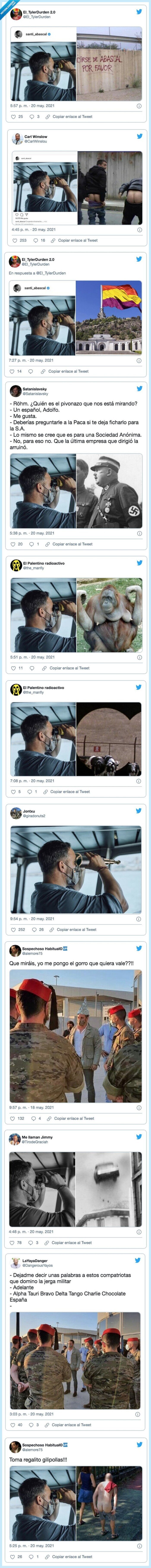 abascal,prismáticos,mirar