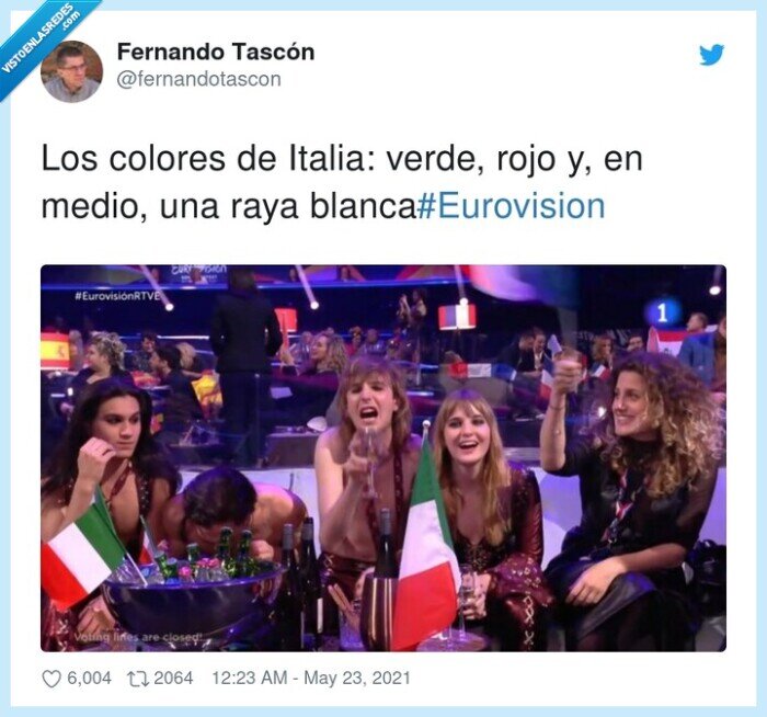 #eurovision,colores,italia,verde,medio,blanca