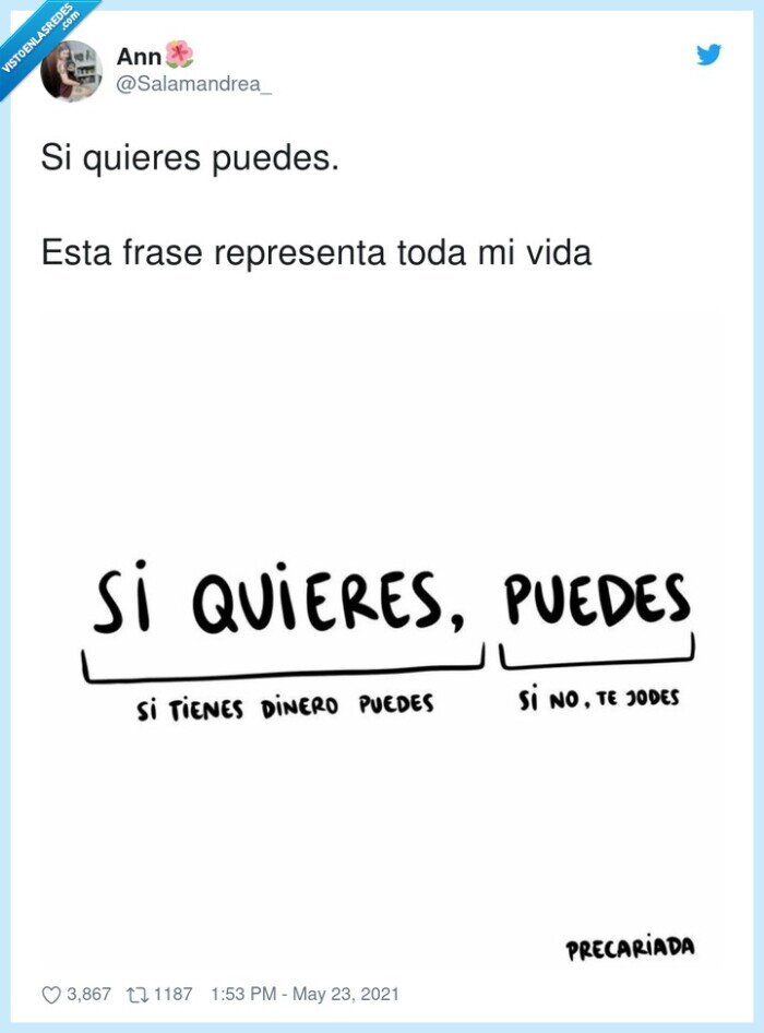 representar,querer,hacer,dinero