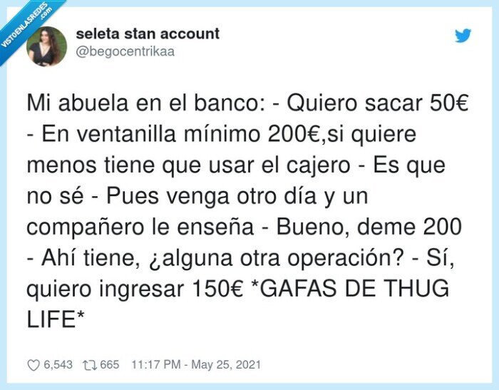 operación,ventanilla,cajera,abuela,banco,200€,ingresar