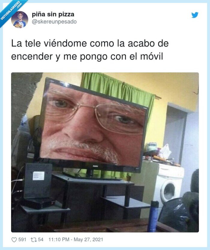 ver,encender,móvil,tele