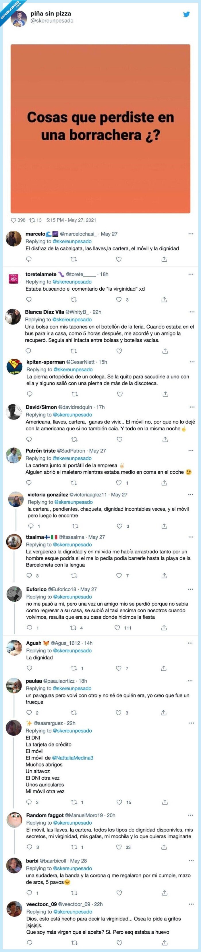 pérdida,borrachera,cosas