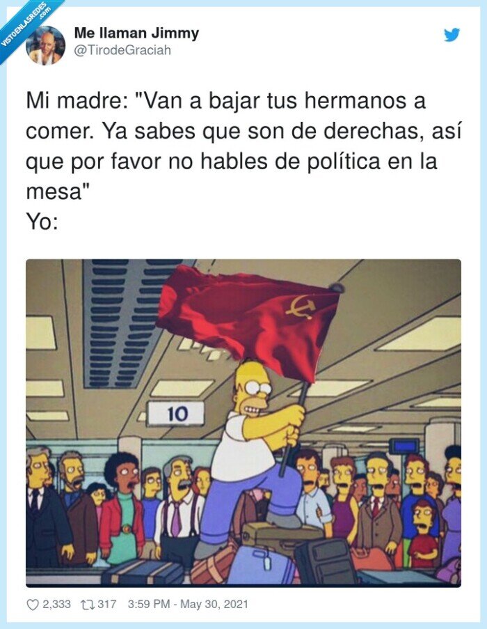 derechas,política,hermanos,comida,comunismo