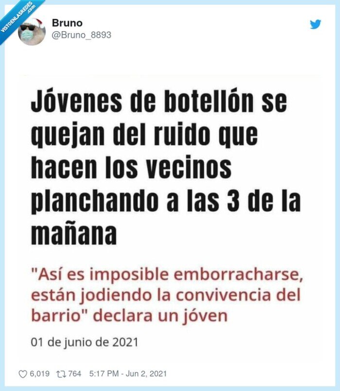 botellón,quejas,lavadora,planchar,electricidad