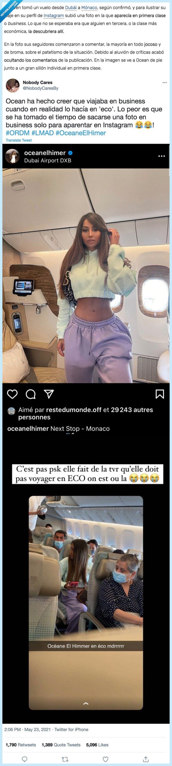 business,avión,primera clase,dubai,ocean