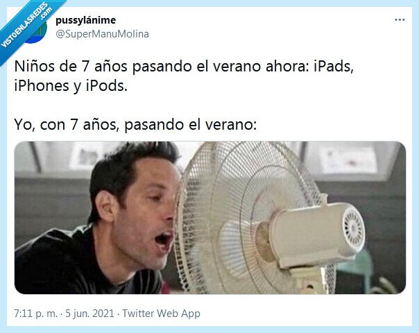 verano,niños,ahora,iphone,ventilador