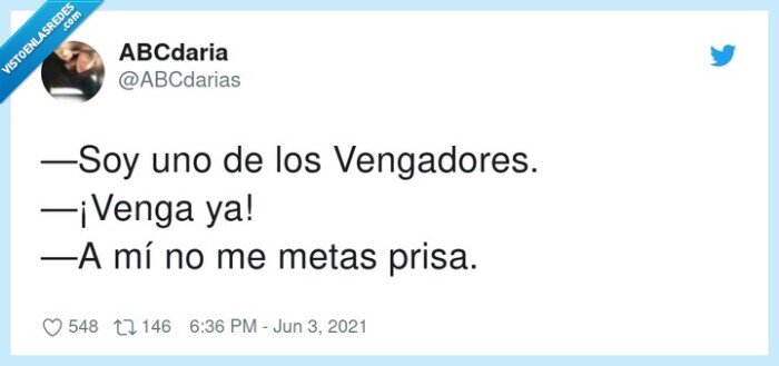 vengadores,venga,metas,prisa