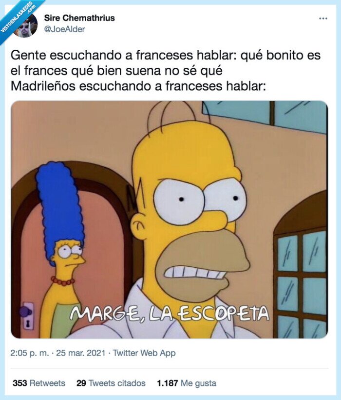 Humor,Simpson,Simpsons,Franceses,Madrid,Escopeta