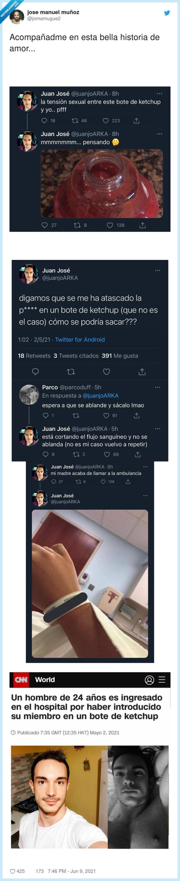 ketchup,urgencias,dentro,sacar,dolor