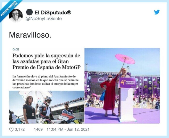 maravilloso,podemos,azafatas,sombrilla,sol