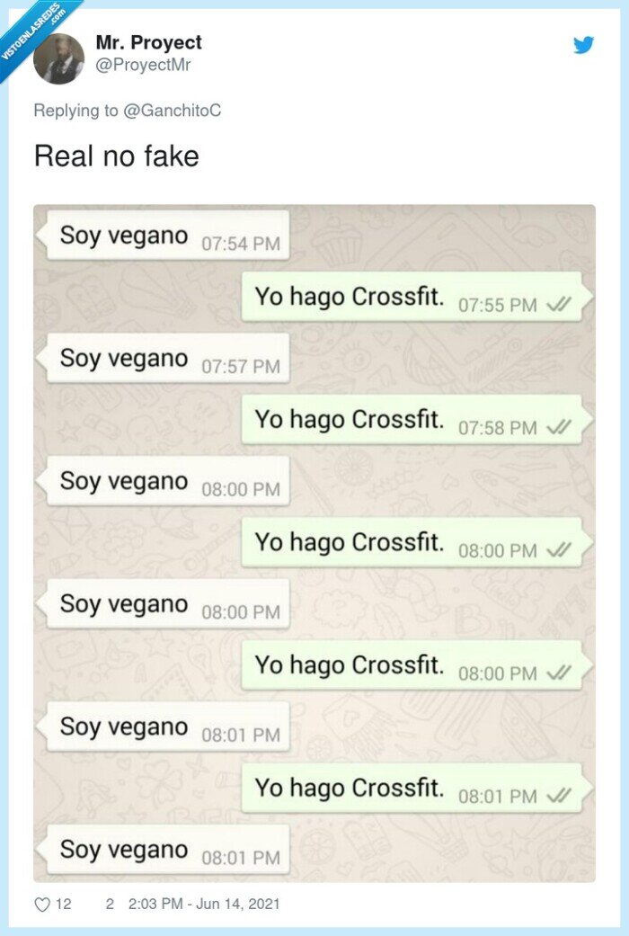 conversación,whatsapp,crossfit,vegano