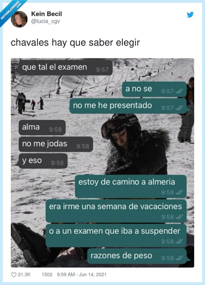 chavales,elegir,examen,presentarse