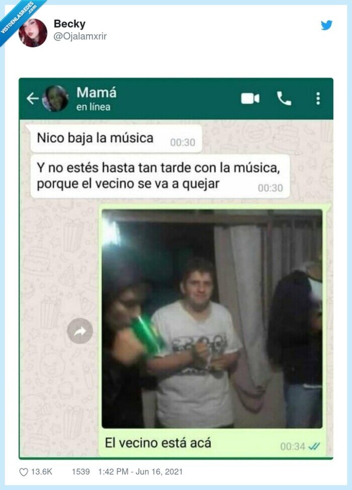 vecino,fiesta,salir,madre