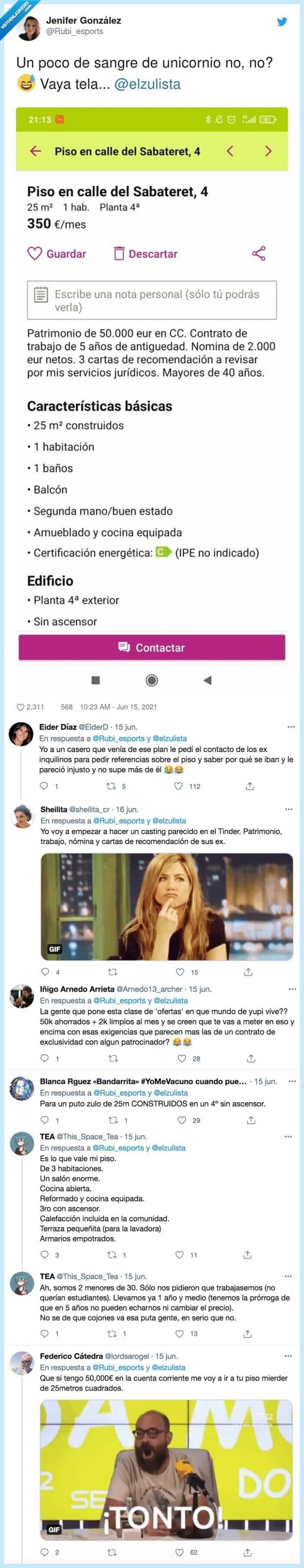 zulo,piso,alquiler,requisitos