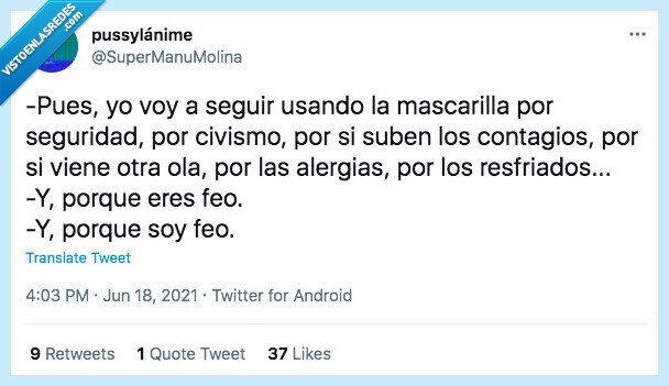 mascarilla,usar,feo