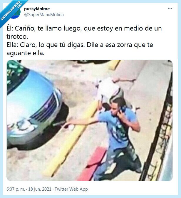 tiroteo,zorra,pareja