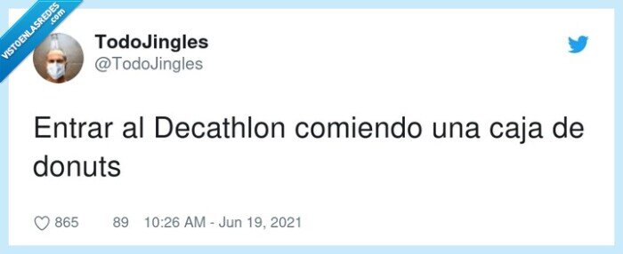 decathlon,comiendo,entrar,donuts