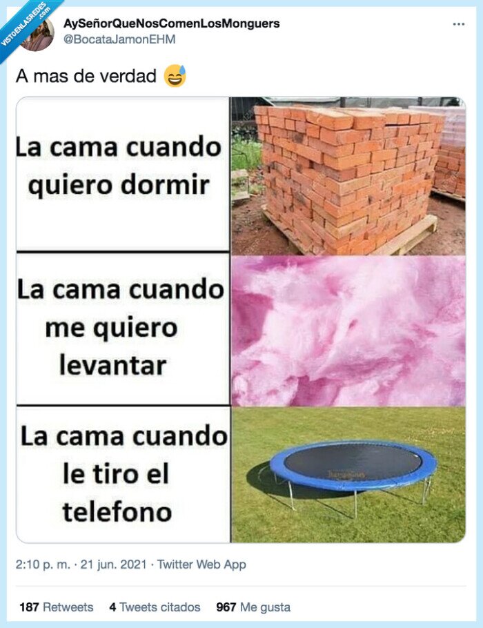 trampolín,cama,ladrillos,algodón