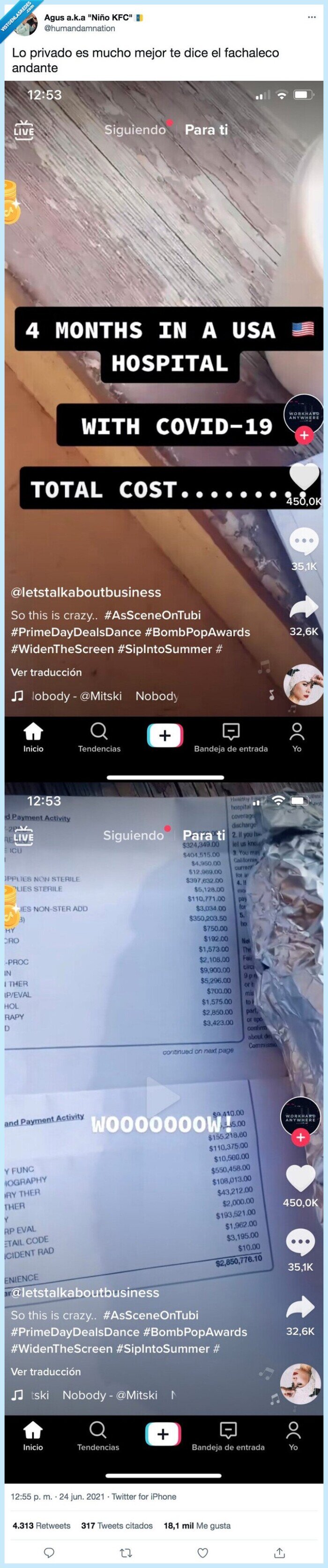 seguro privado,covid,usa,eeuu