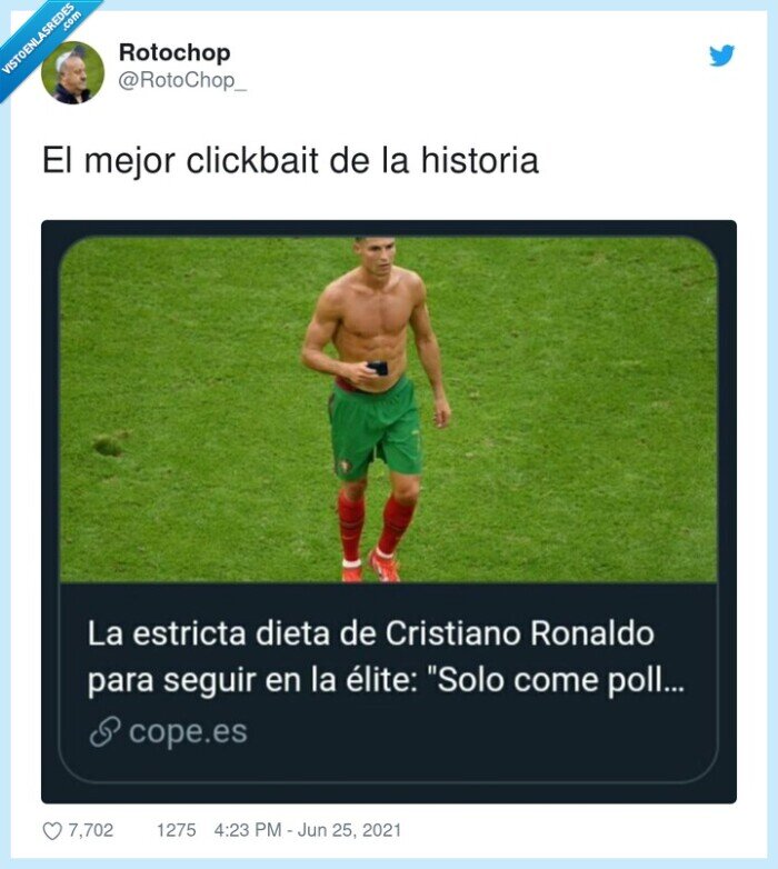clickbait,historia,mejor,cristiano ronaldo,pollo