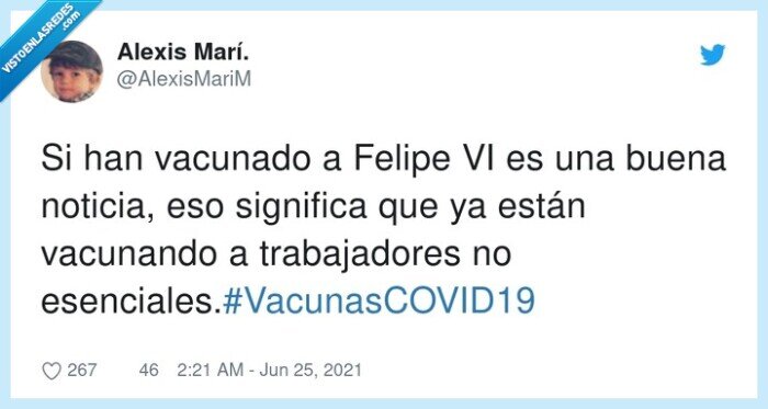 trabajadores,esenciales,vacunar,felipe vi