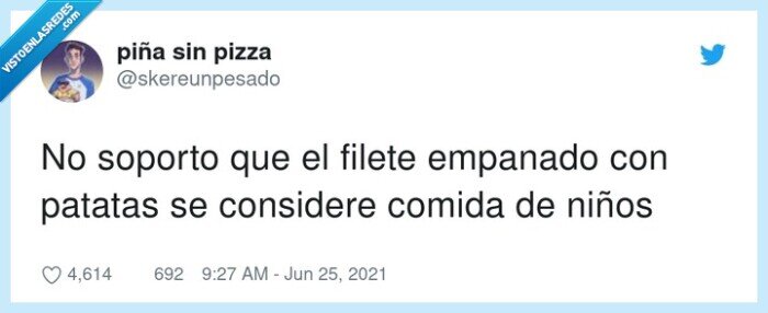 considerarse,filete empanado,patatas,comida de niños