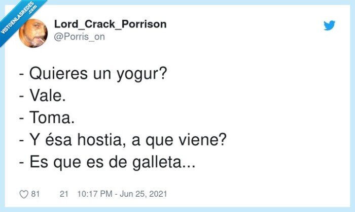 hostia,galleta,yogur