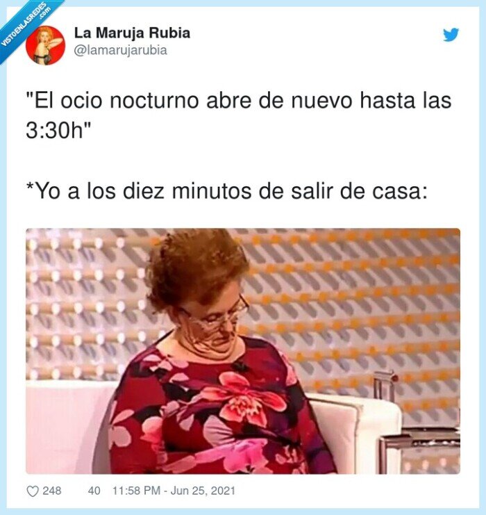 ocio nocturno,dormirse,viejo