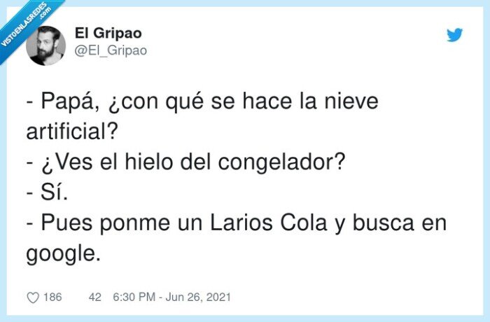 nieve artificial,congelador,larios,google