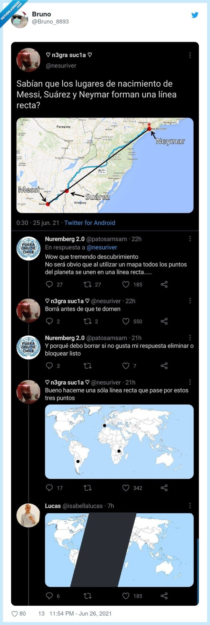 messi,suárez,neymar,línea recta,nacimiento