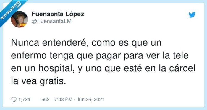 entender,hospital,cárcel,enfermo,gratis,televisión,pagar