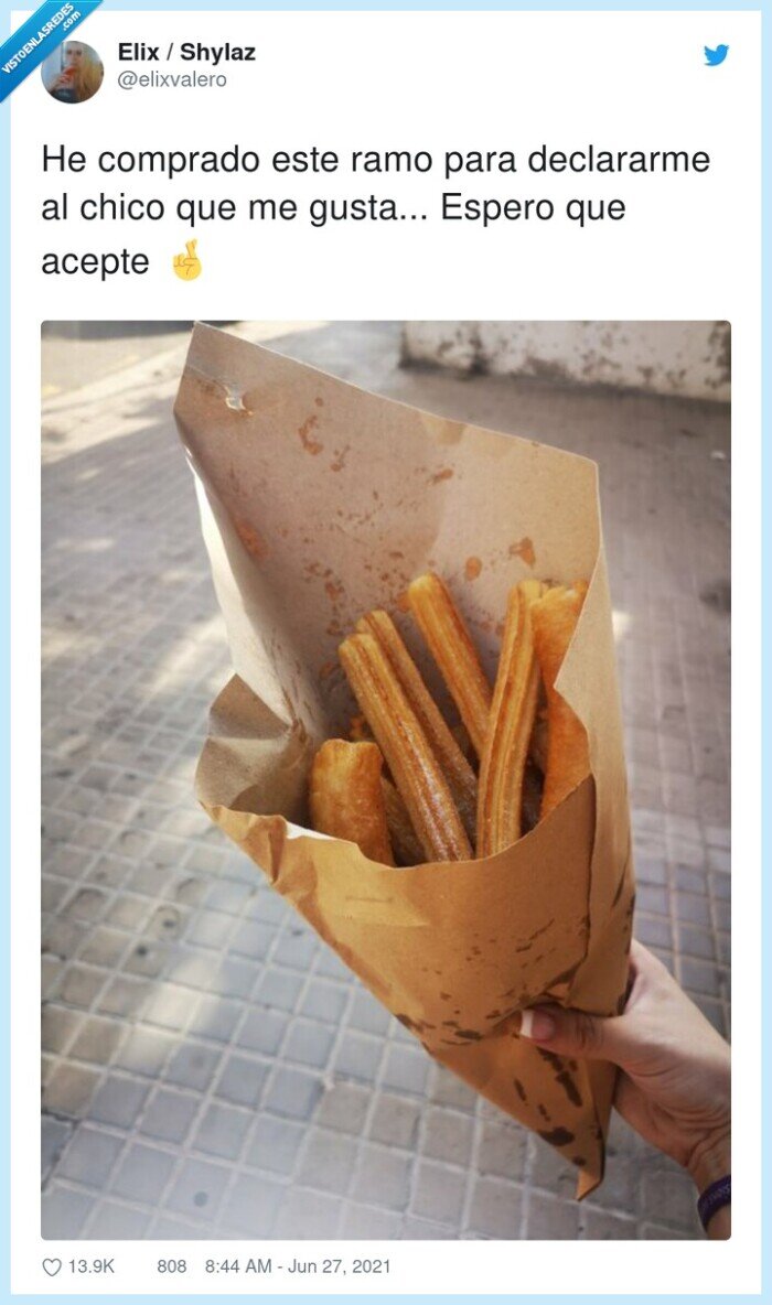 declararse,comprar,churros,ramo